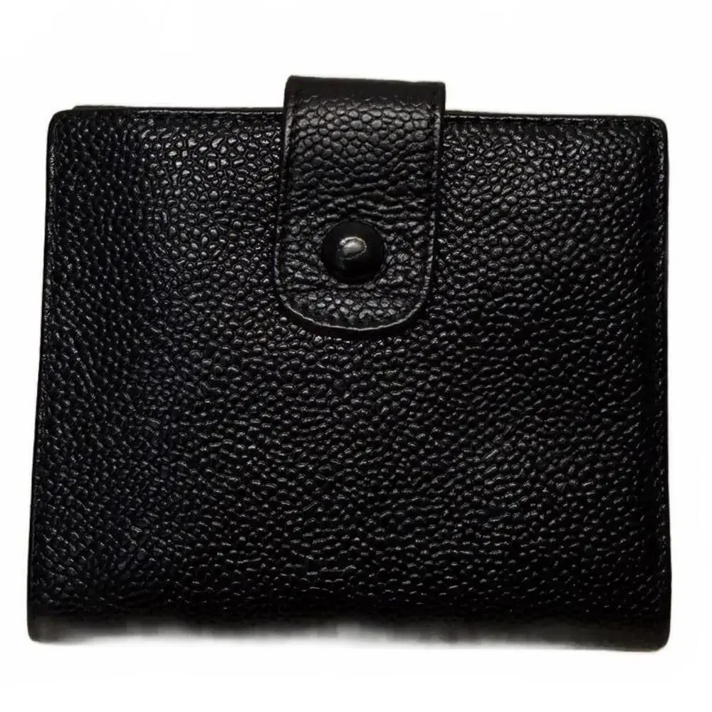 Chanel Black Caviar Leather Wallet- Great Used Condition